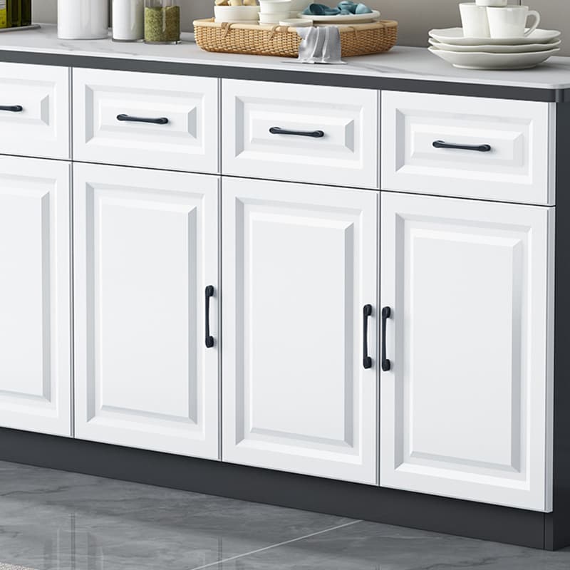 Natural Finish/Light Wood/Ashen Wood Floor Sideboard with Countertop and Kitchen Appliance Storage thumbnail 6