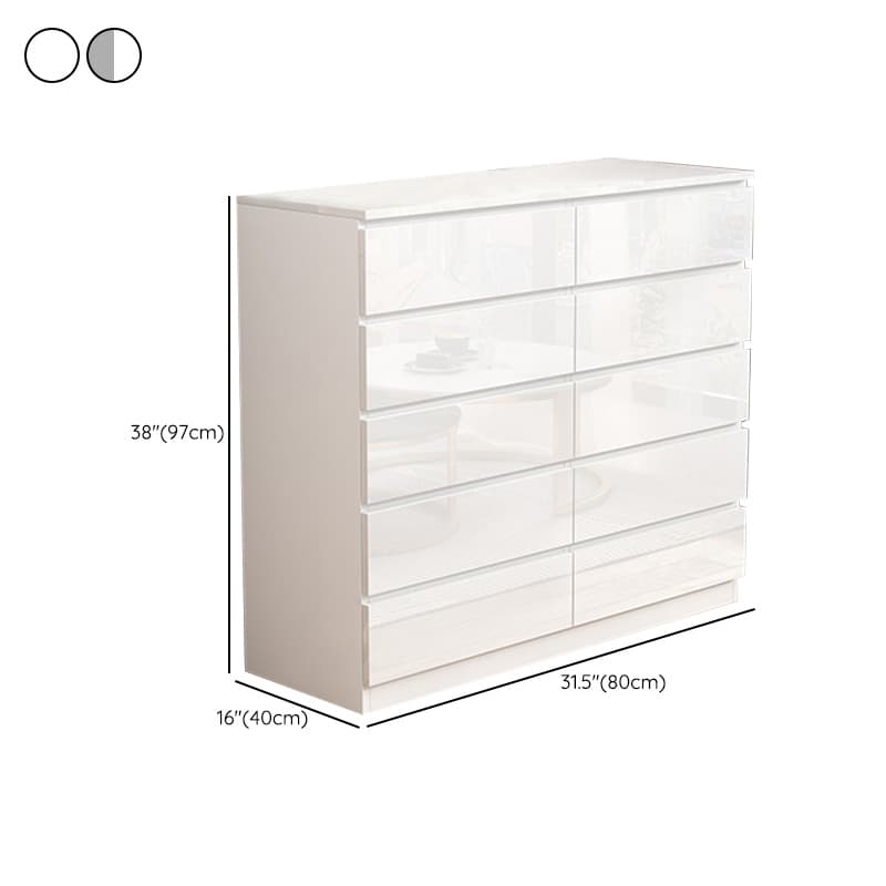Contemporary Vertical/Horizontal Bleached Wood Semainier/Double Dresser/Bachelor Chest Pale Wood Finish 6 Drawers/5 Drawers/4 Drawers for Master Bedroom thumbnail 23