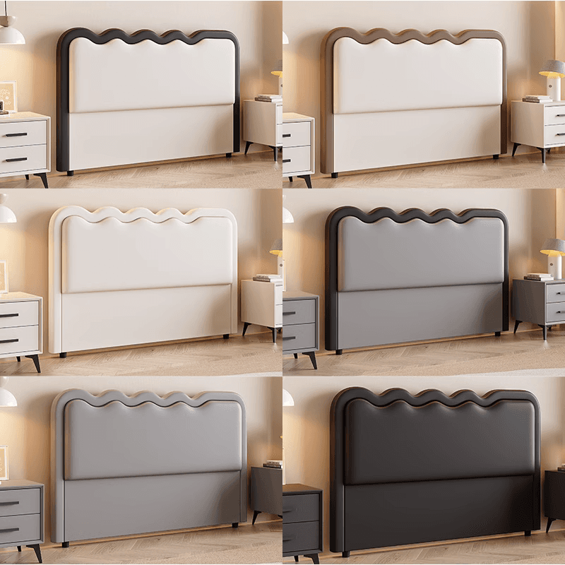 Modern Simple Style Panel Headboard in Natural Wood for California King/King/Queen Bed with No Distressing, Sponge Upholstery Fill, Free-standing Standard Installation, and Standard Height thumbnail 8