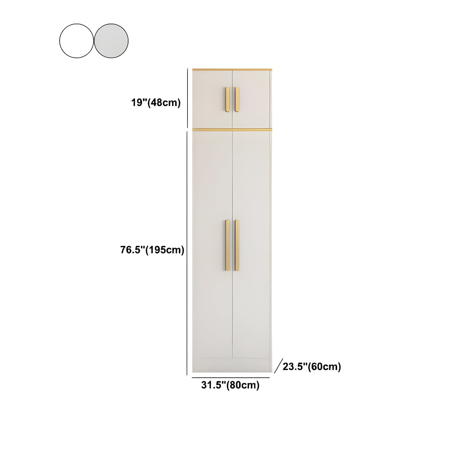 Contemporary Style Wardrobe Wooden Wardrobe Closet with Drawer thumbnail 24