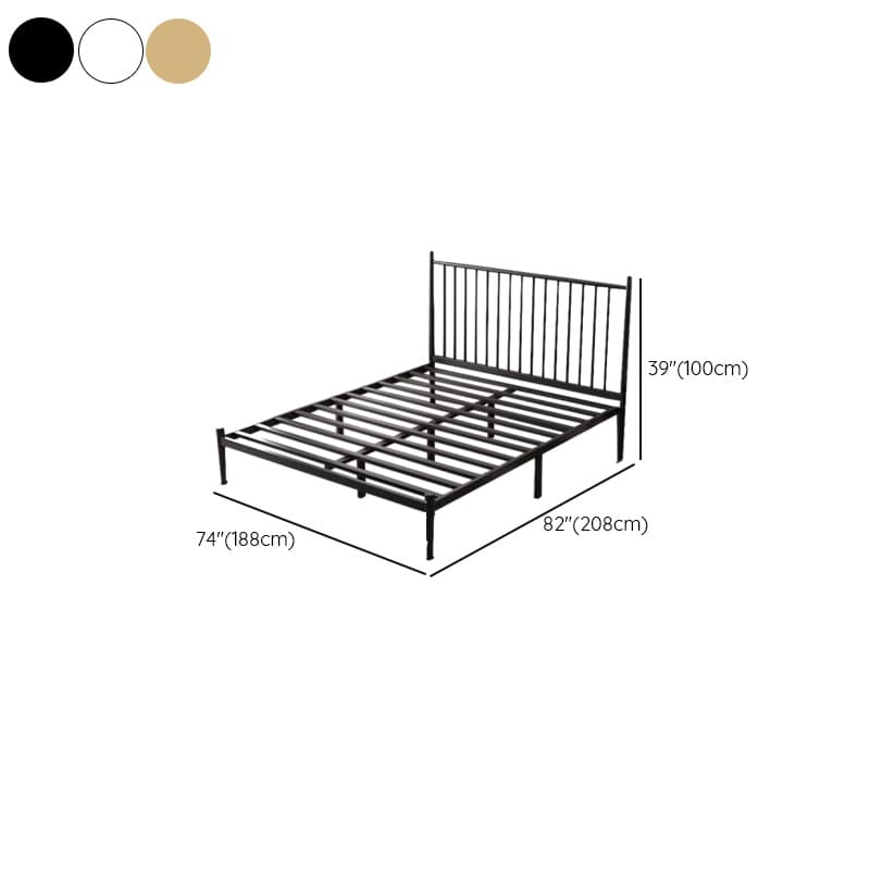 Solid Color Iron Slat Bed for Living Room thumbnail 19