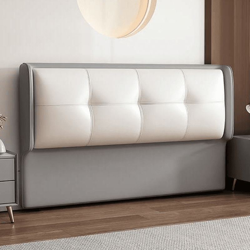Simplistic No Distressing Queen(60"W x 80"L)/Full(54"W x 75"L)/Twin XL(38"W x 80"L) Standard（36-55“） Rectangular Button-tufted Panel Headboard with Sponge Filling thumbnail 4