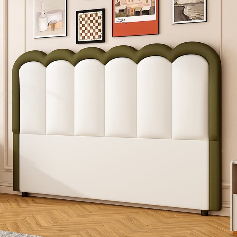 Modish Style Panel Headboard in Pine Wood with No Distressing for King/Queen/Full Bed, Featuring Sponge Upholstery Fill and Free-standing Standard Installation with Standard Height thumbnail 6