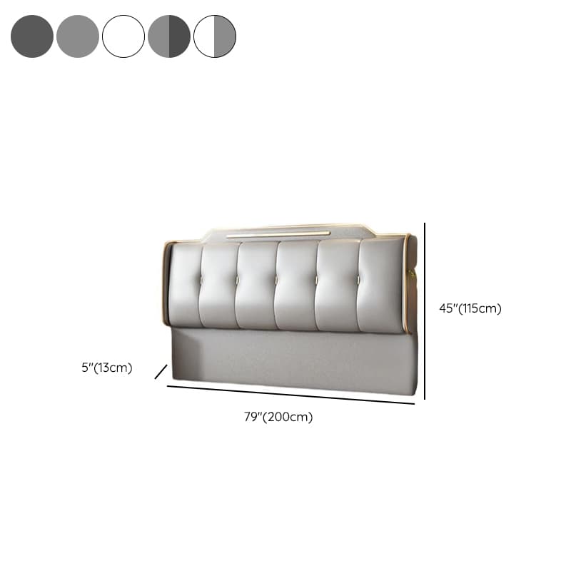 Art Deco Style Panel Headboard in Pine Wood with No Distressing, Rectangle Shape for Queen/Full/Twin XL Bed, Featuring Sponge Upholstery and Standard Height thumbnail 14