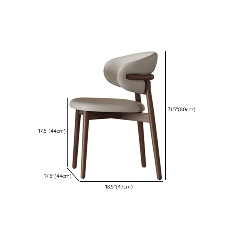 Modern Dining Table Set with Chalk Slate Tabletop, Four Legs and Upholstered Back Cushion Chair for Seats 6/for 4 thumbnail 13