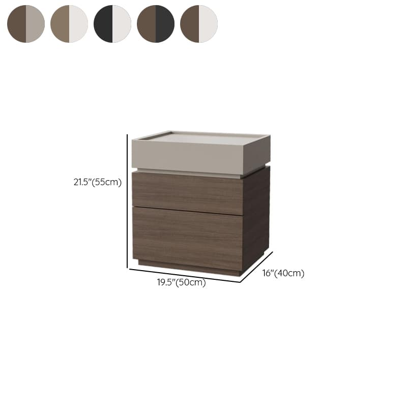 Modish Nightstand With Drawer Organization Featuring 3 Drawers and Laminate Countertop thumbnail 12