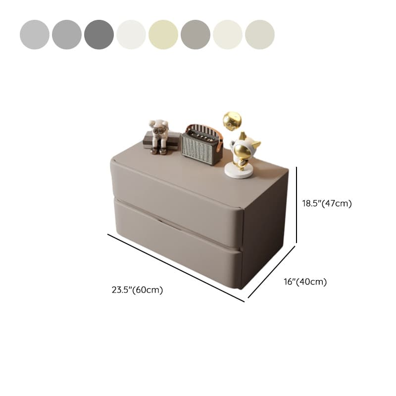 Postmodern Bedside Cabinet Nightstand with 2 Drawers thumbnail 16