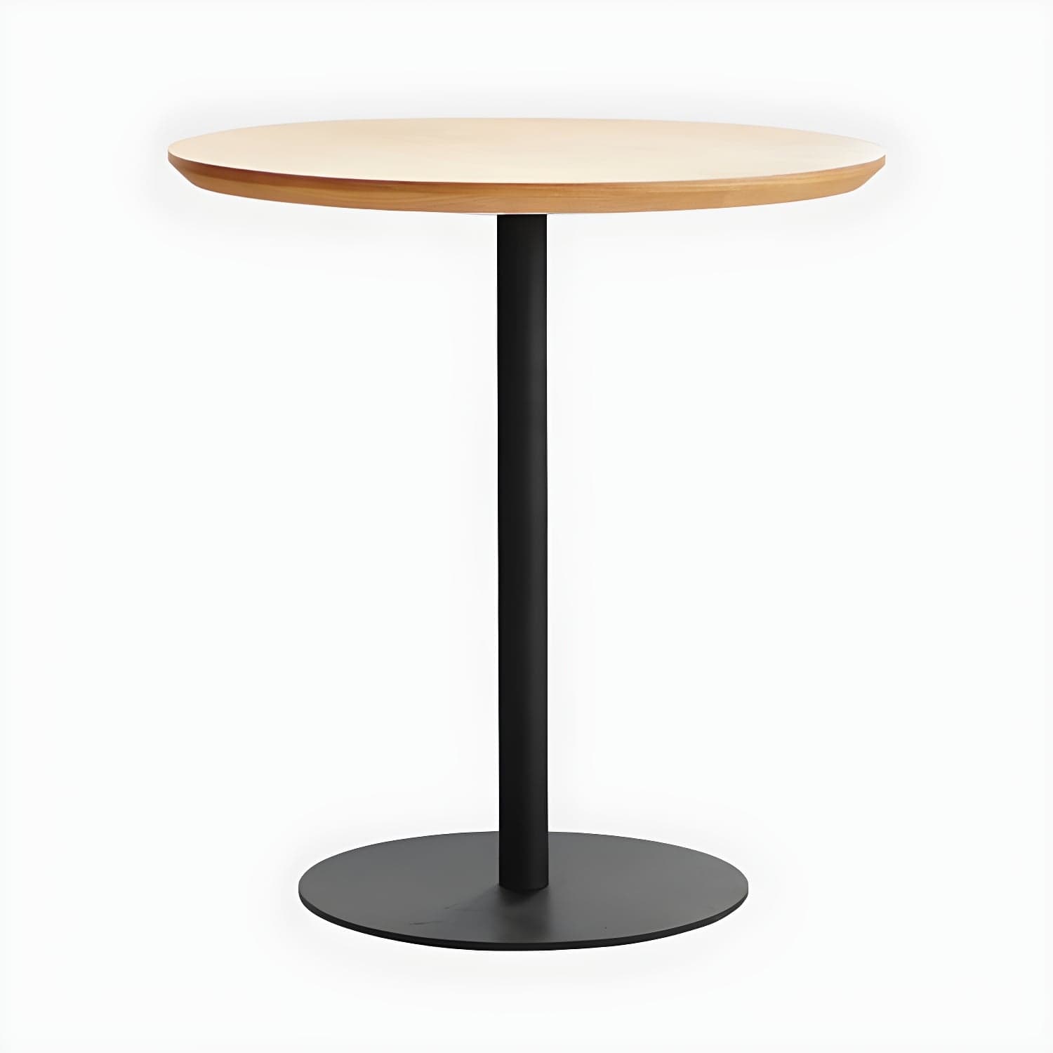 Round Tulip Base Casual Dining Table Four-Color Fixed Table with Solid Wood thumbnail 4