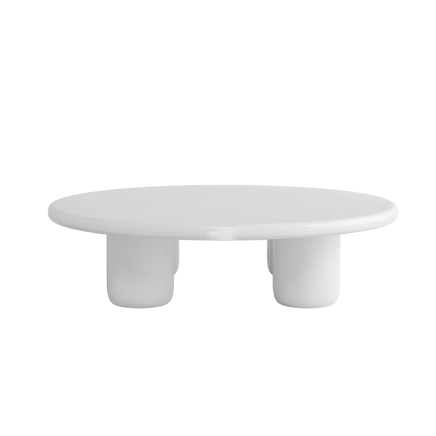 Scandinavian 4 Legs Coffee Table Round 1 Single Cocktail Table thumbnail 11
