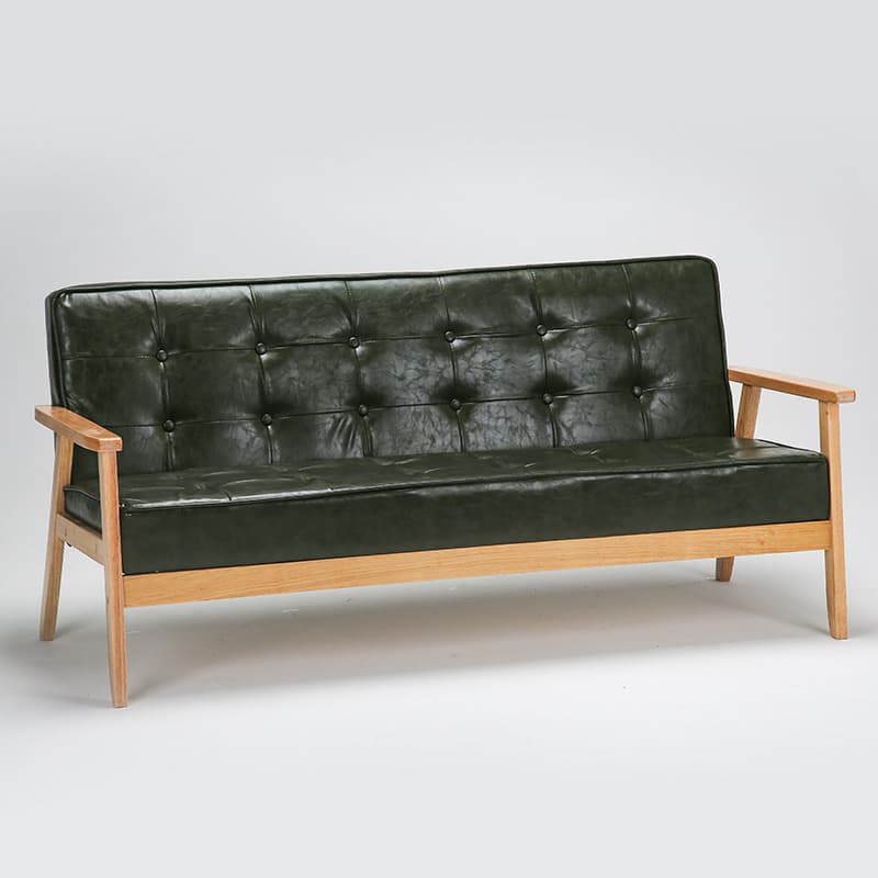 Modern Wood Frame Tufted Back Sofa with Cotton Seat Sleek and Stylish Seating thumbnail 19