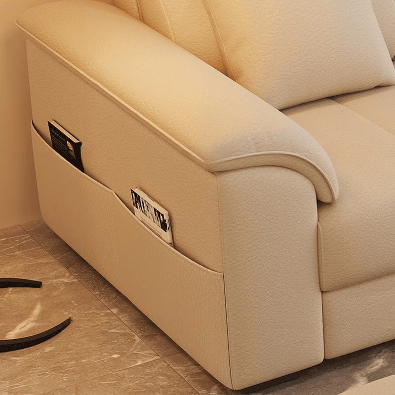 Straight/L-Shape Reversible/Horizontal Sofa/Sofa Recliner with Concealed Support & Natural Wood Frame thumbnail 6