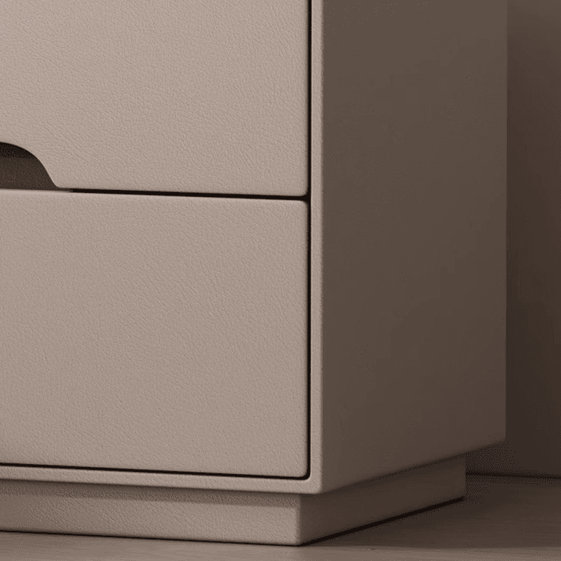 Minimalist Bedside Cabinet Nightstand with 2 Drawers and Stone Countertop thumbnail 10