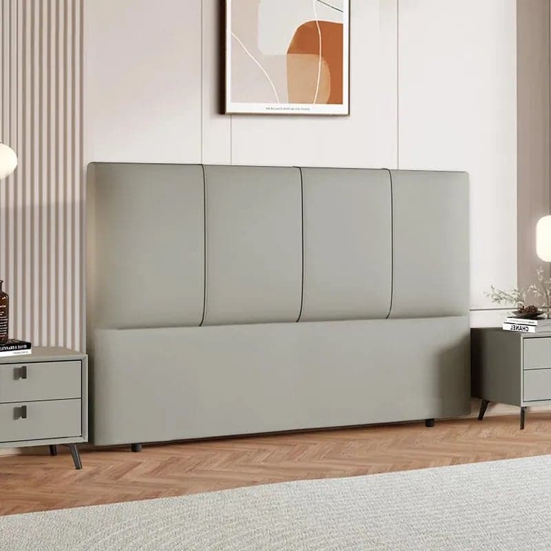 Modish Panel Headboard in Pine Wood with No Distressing, Rectangle Shape for King/Queen/Full Bed, Featuring Sponge Upholstery and Standard Height thumbnail 5