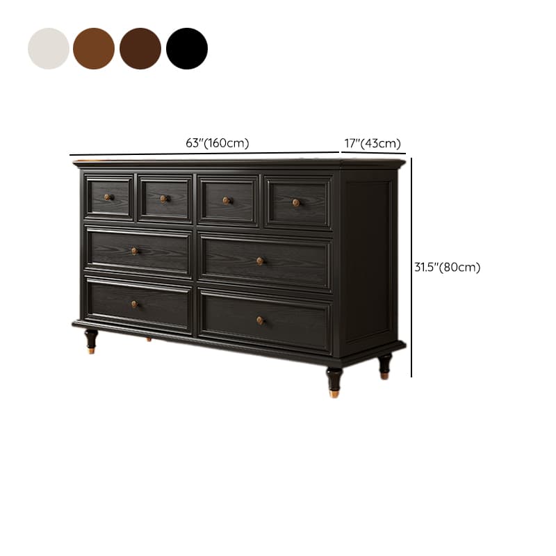 Trendy Composite Wood Double Dresser with 8/10/5 Drawers in Horizontal/Vertical Orientation thumbnail 17