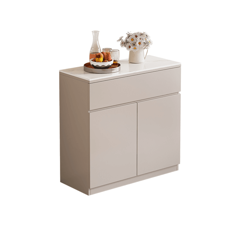 Standard/Wide Modish Adaptable Shelf Sideboard with Pantry Hutch and Sintered Stone Countertop, 3 Drawers/2 Drawers/Single Drawer & 3 Doors/4 Doors thumbnail 1