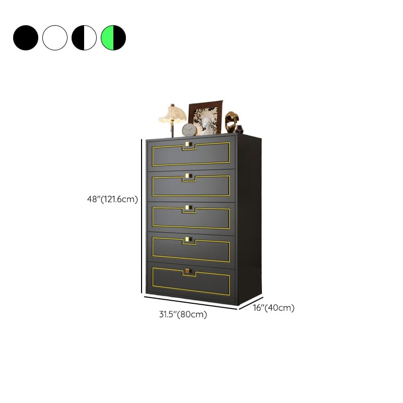 Casual Steel Bachelor Chest/Console Dresser/Semainier with 6 Drawers/5 Drawers/4 Drawers in Vertical/Horizontal Orientation thumbnail 16