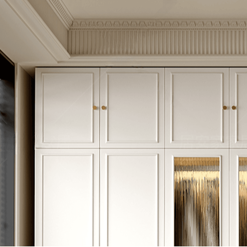 Modern Manufactured Wood Standalone Almirah with Soft Close Drawer, Soft Close Door, Interior Shelves, and Hanging Rod thumbnail 4