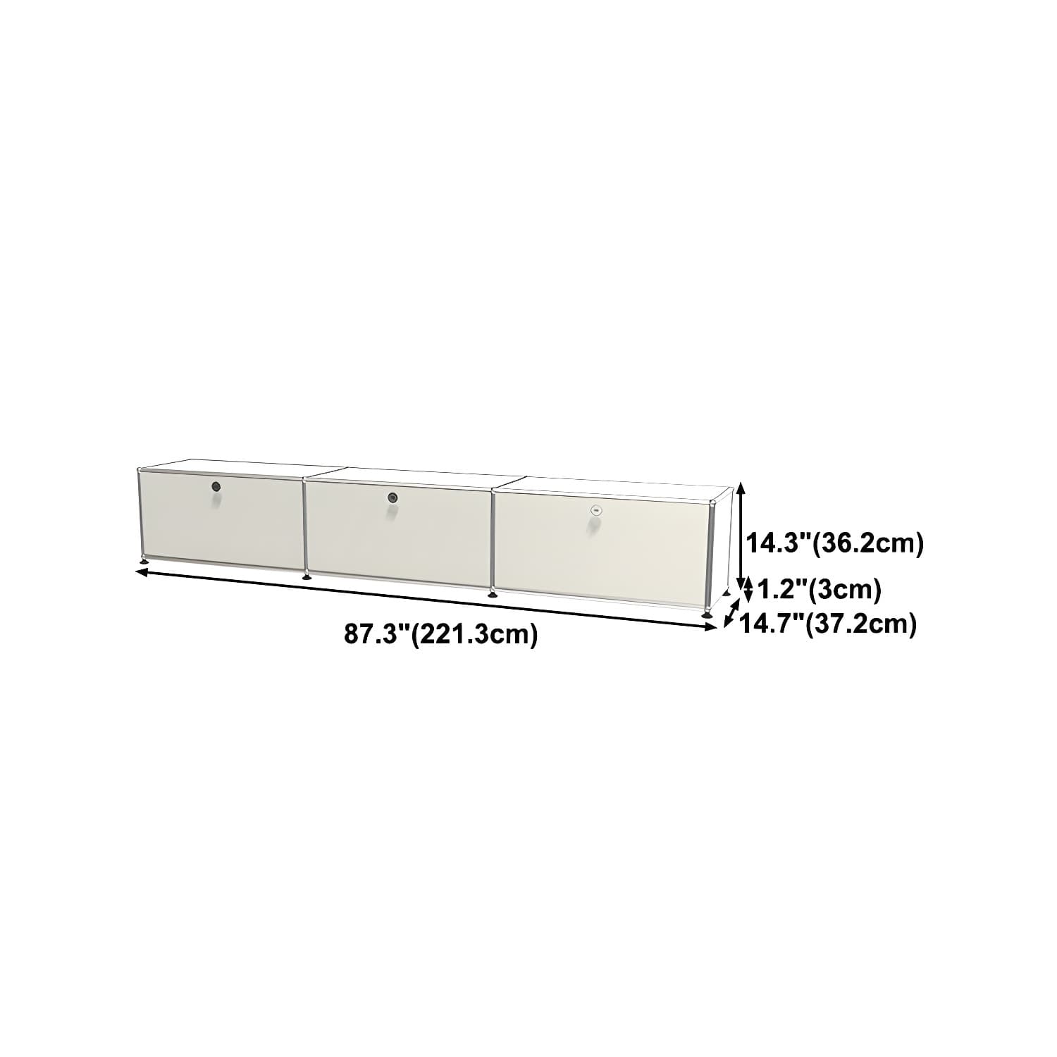 Modern Storage Sideboard Metal Sideboard with Drawer for Home thumbnail 20