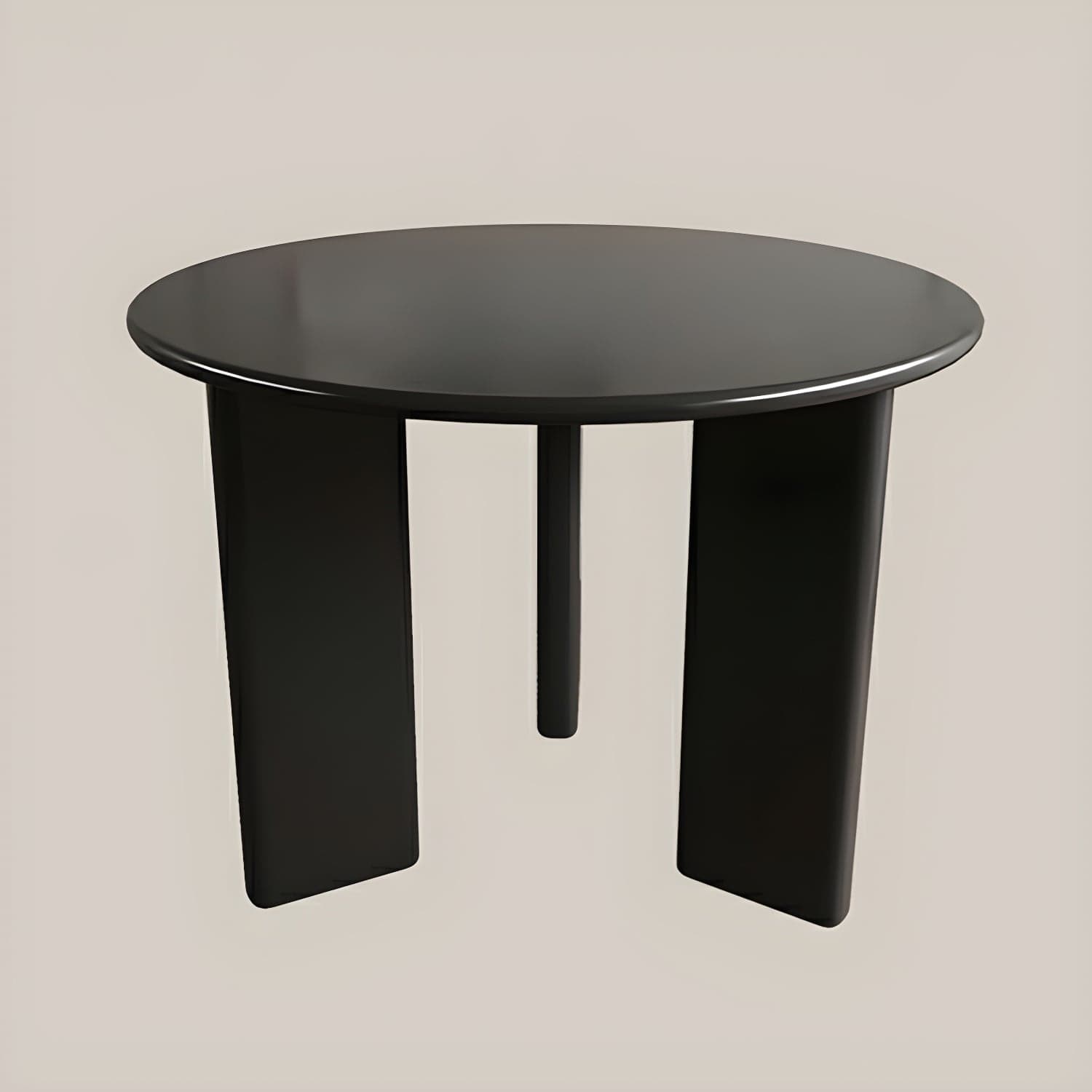 Scandinavian Round Wood Dining Table - Standard Height - Storage Not Included thumbnail 1