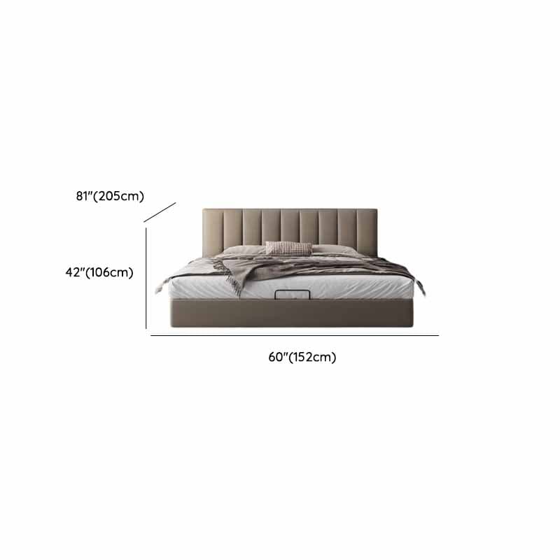 Grey Solid Color Storage Included/Panel Bed for Bedroom thumbnail 13