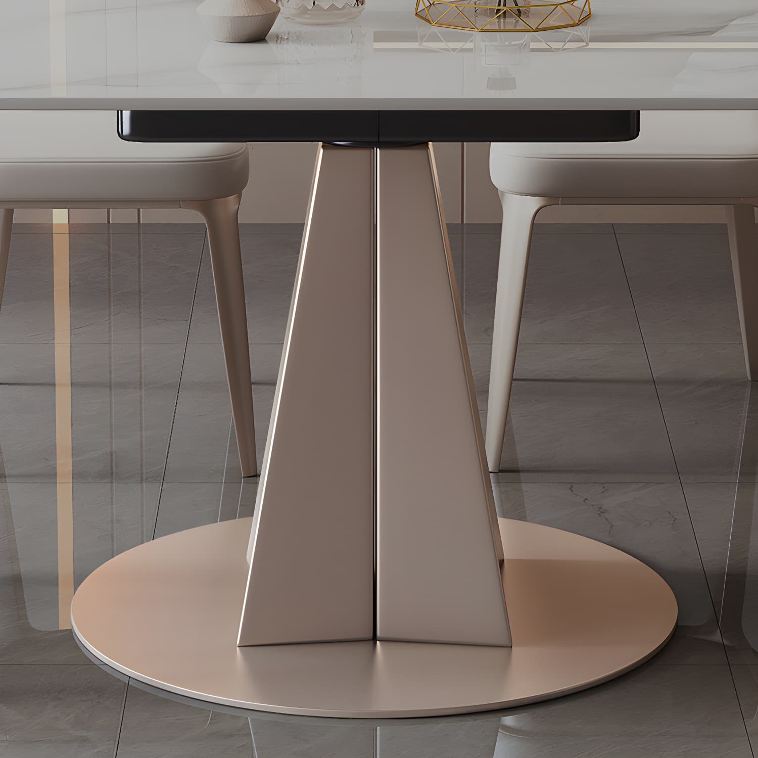 Contemporary 1/2/5/7 Pieces Dining Set Sintered Stone Dining Room Set for Small Space thumbnail 8