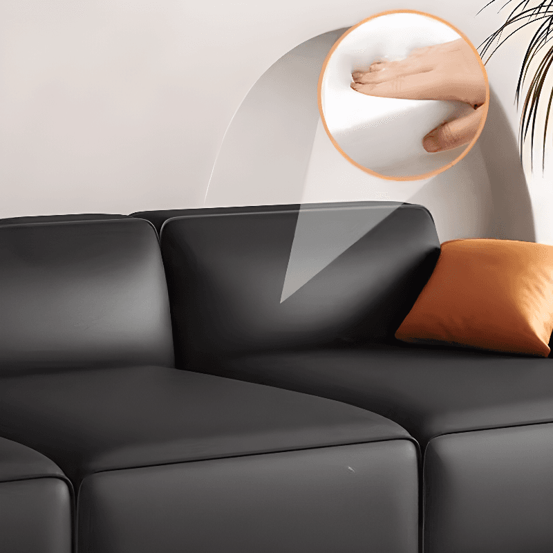 Midnight Black/White Standard Sofa/Loveseat with Armrest for Drawing Room thumbnail 6