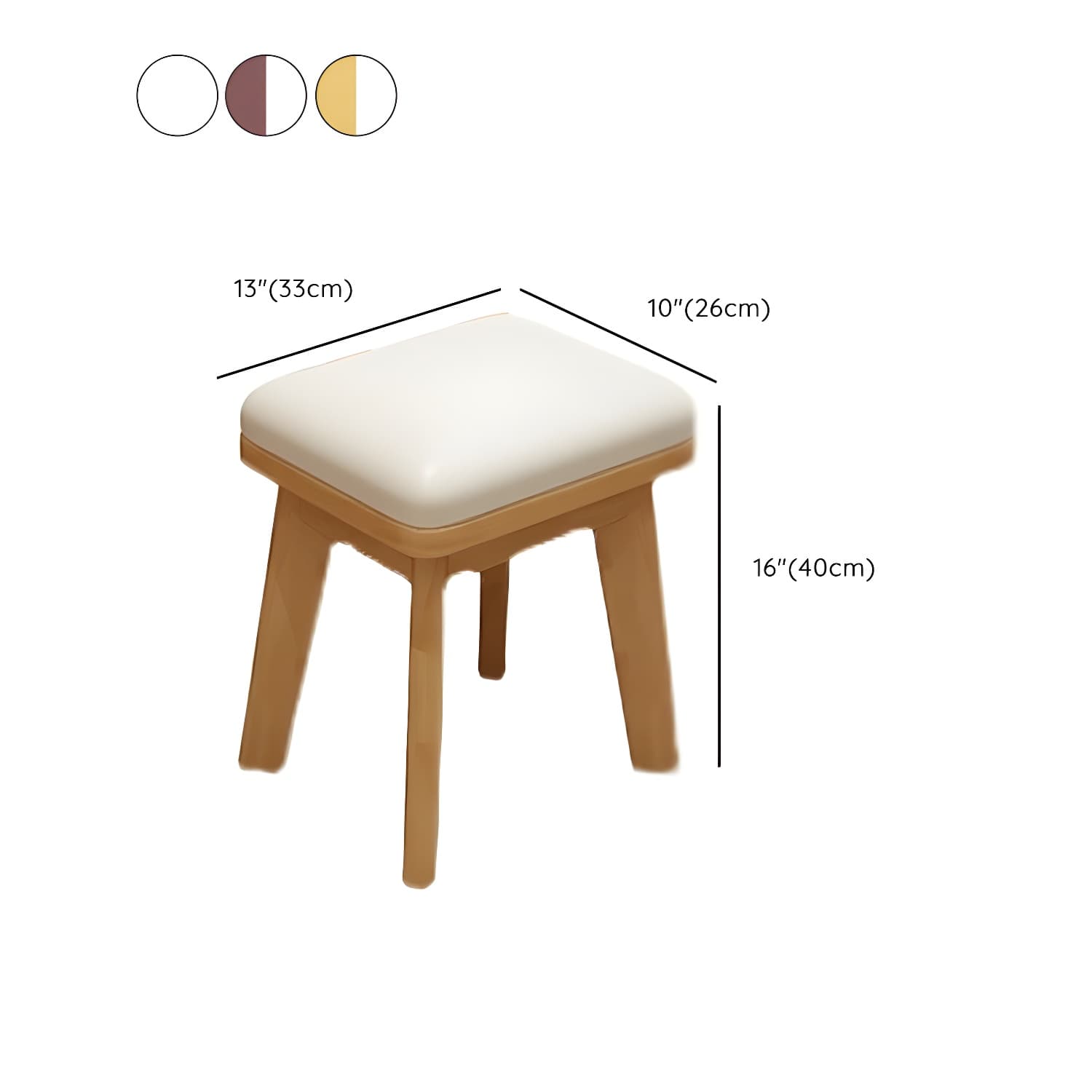 Modern Wood Makeup Vanity with Drawers, Mirror & Upholstered Chair thumbnail 19