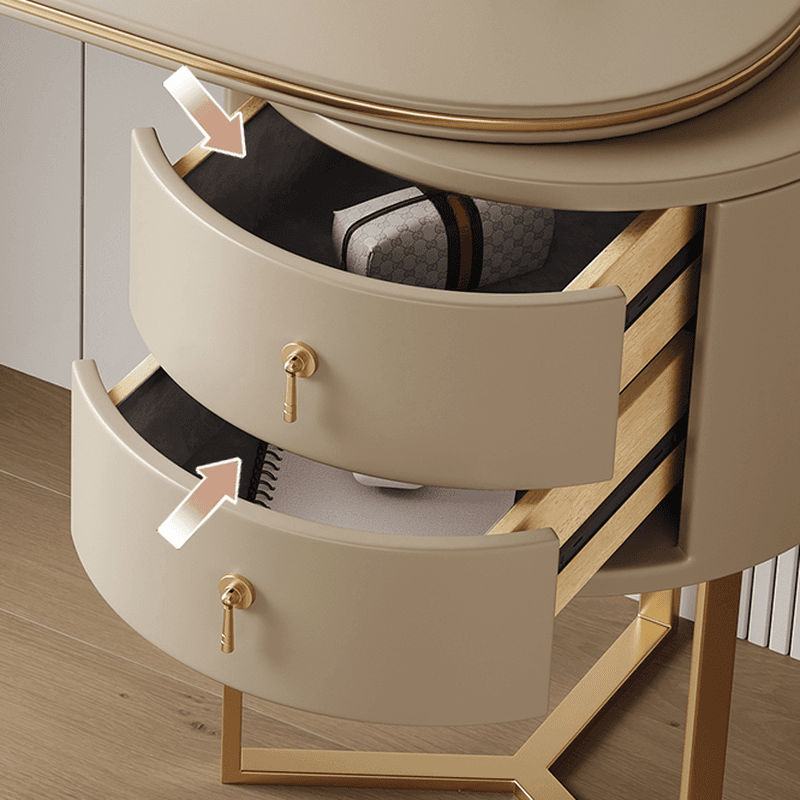 Illuminating Vanity Set with Adjustable Touch & Adjustable Brightness, with Desk thumbnail 8
