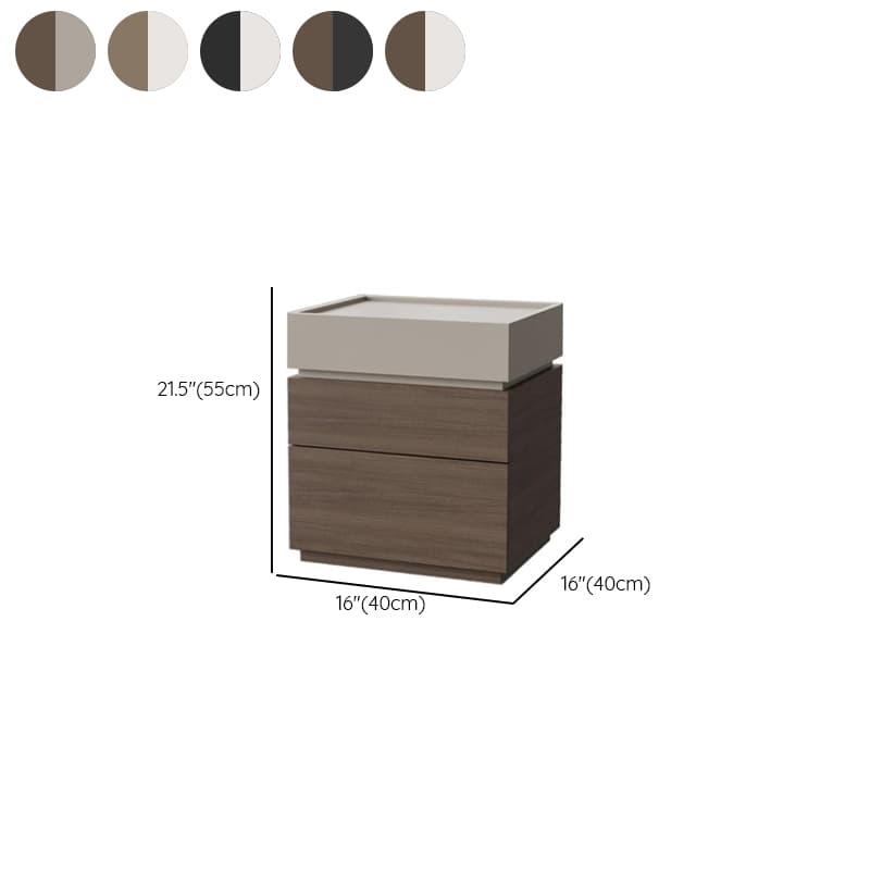 Modish Nightstand With Drawer Organization Featuring 3 Drawers and Laminate Countertop thumbnail 11