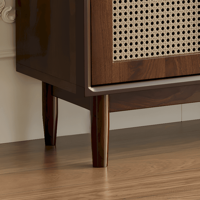 Independent Composite Wood Utility Storage Cabinet with Cabinet, Glass Door, Flexible Shelf, and Cabinet Knobs in Cocoa thumbnail 16