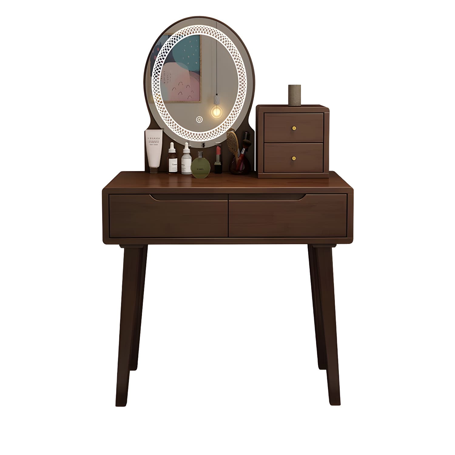 Traditions Make-up Vanity Solid Wood Bedroom With Drawer Dressing Table thumbnail 21