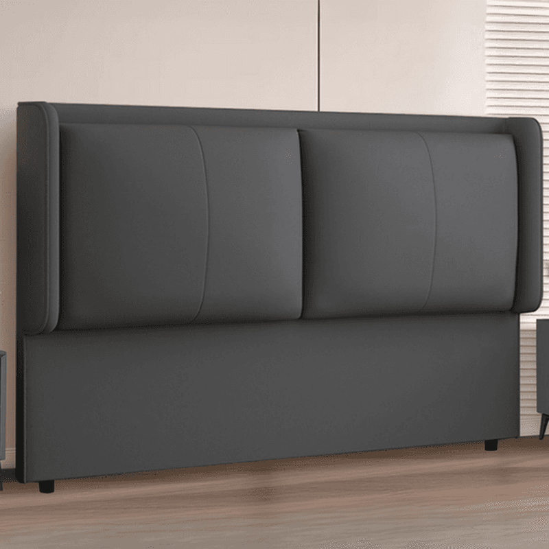 Simplistic Panel Headboard in Pine Wood with No Distressing, Rectangular Shape for King/Full/Queen Bed, Featuring Sponge Upholstery Fill and Standard Height thumbnail 3