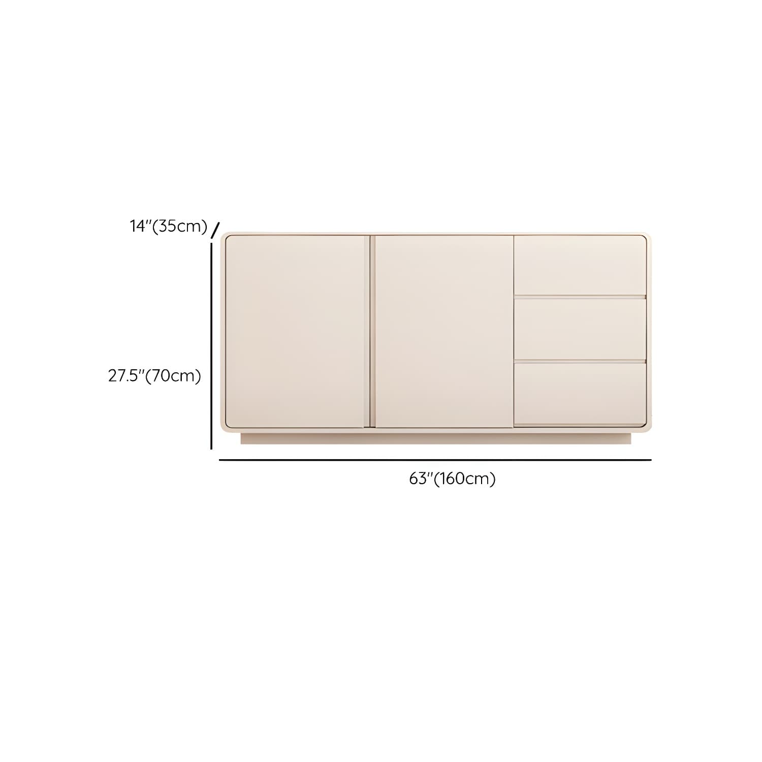 Modern White Double Dresser with Drawers and Soft Close Glides thumbnail 14