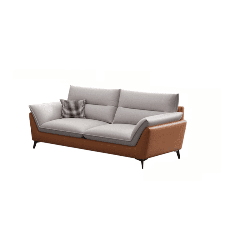 Tech ClothUpholstered Sofa Couch/Single Sofa in Chalk for Parlor with Flared Arm in a Modern Style thumbnail 5