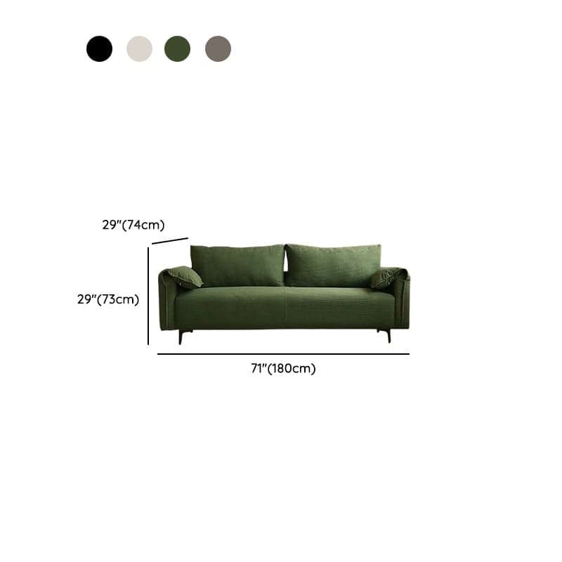 Modish Standard Sofa in Coal/Dove Grey/Off-White with 1 Pillow thumbnail 13