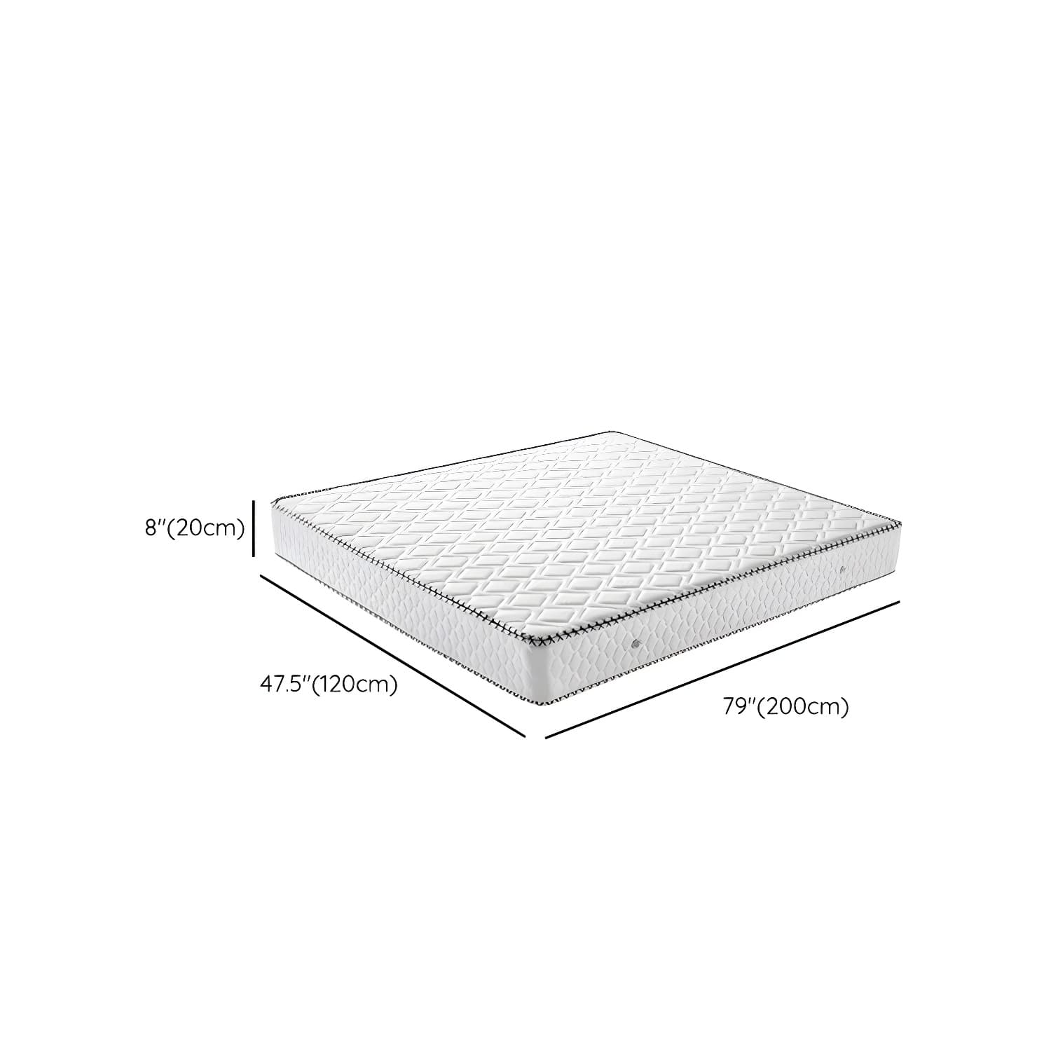 Scandinavian Solid Wood Platform Bed 9.8" H Bed Frame with Mattress thumbnail 14