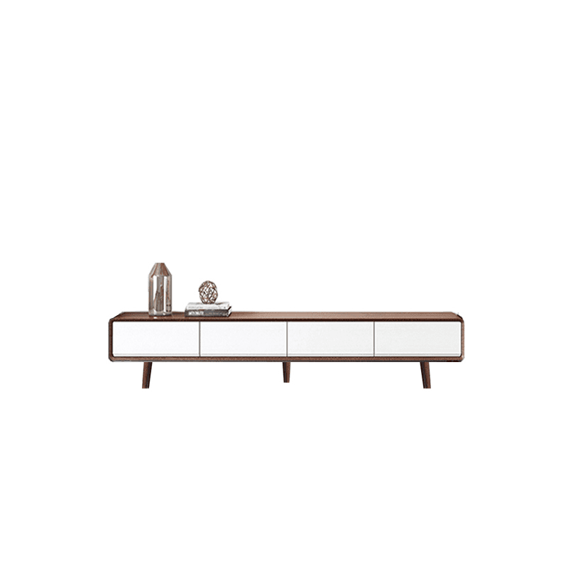 Art Deco Timber Rectangular TV Stand for Drawing Room with 4 Drawers for Home thumbnail 7