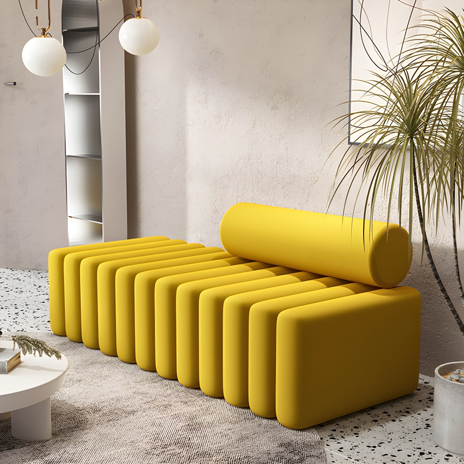 Velvet Contemporary Standard Sofa Armless Sofa for Living Room, Apartment thumbnail 11