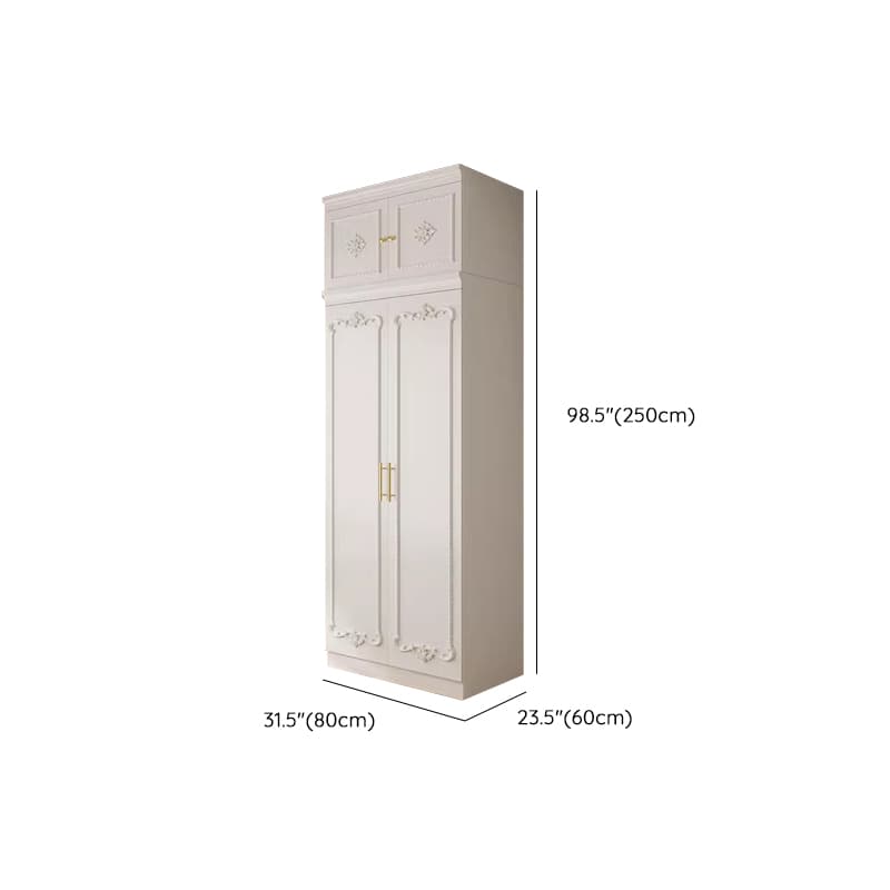 White Simple Timber Wardrobe Closet Soft Close Drawer Soft Close Door Interior Shelves thumbnail 21