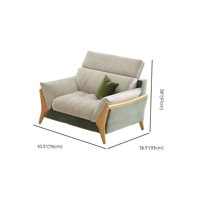 Straight/L-Shape Chalk Sofa/Sofa Chaise with Horizontal/Left Orientation and Standard Foam Seat Fill thumbnail 22