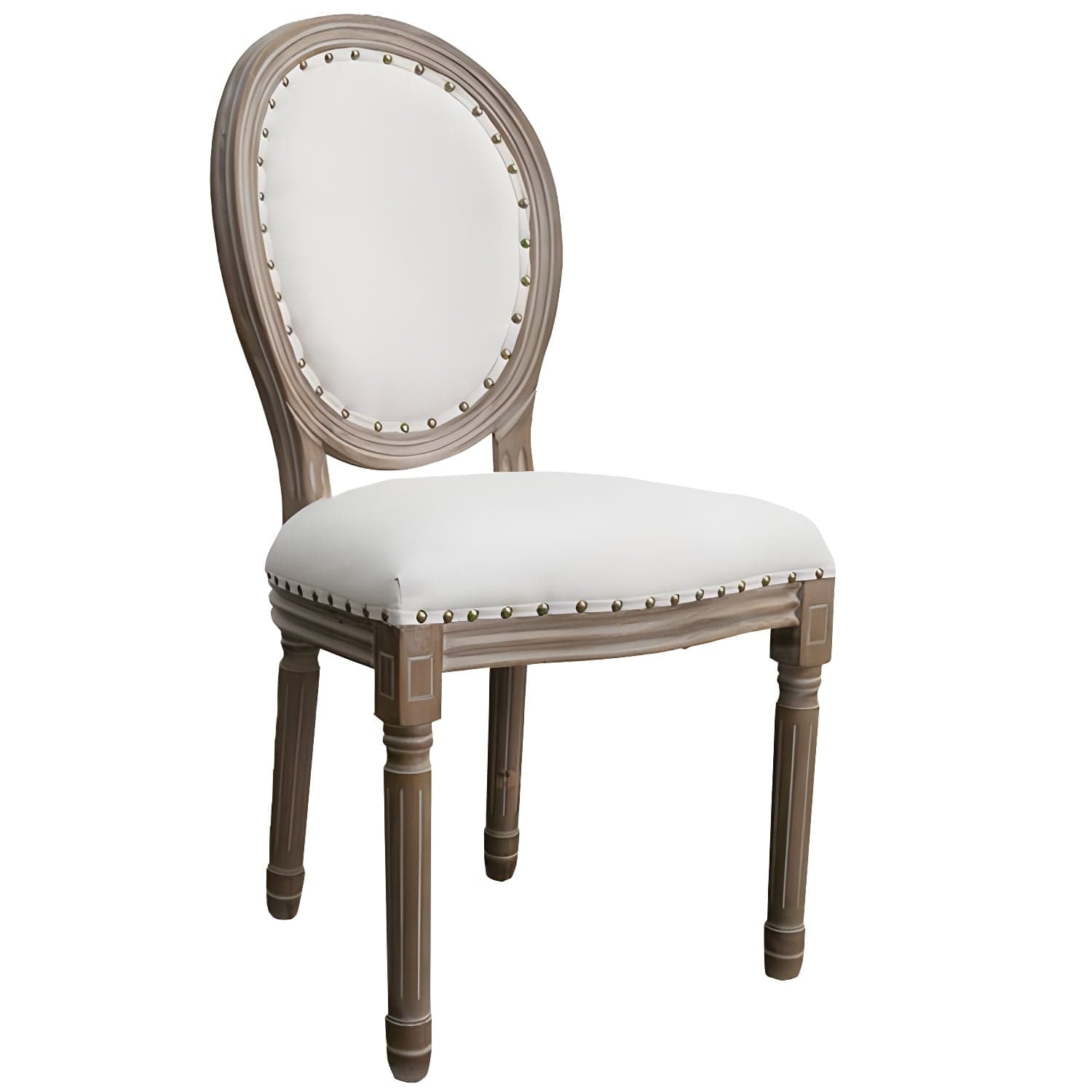 Solid Wood Country Style Dining Room Chair Matte Finish King Louis Back Side Chair thumbnail 15