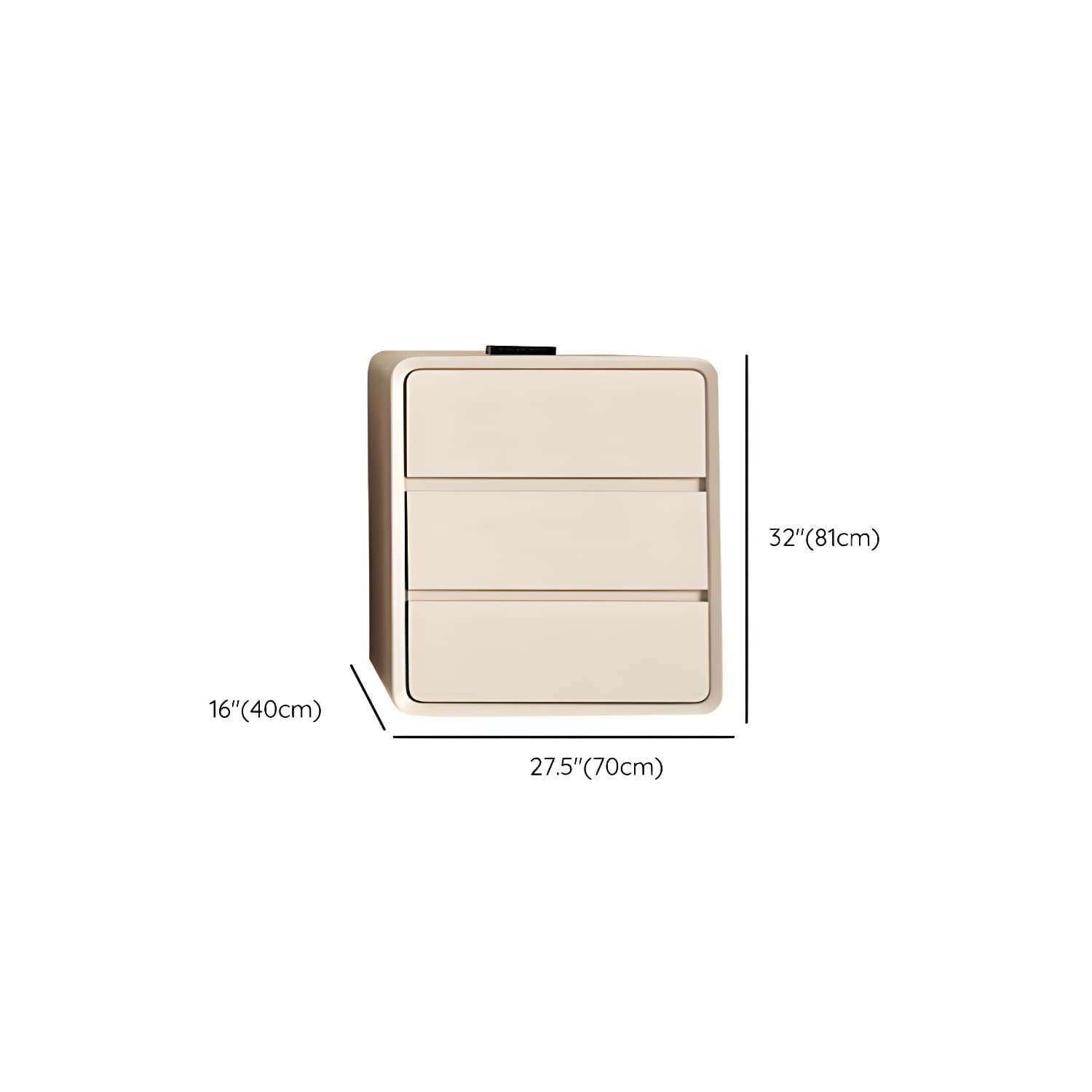 Narrow Modern White Wood Dresser with Soft Close Drawers for Living Room thumbnail 15