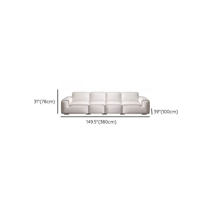 Midnight Black/White Standard Sofa/Loveseat with Armrest for Drawing Room thumbnail 18