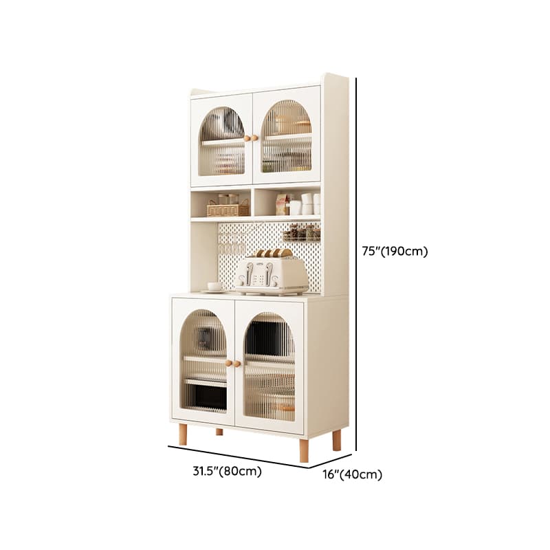 Scandinavian Wood Sideboard Cabinet with Adjustable Shelves and Glass Doors - 40cm Width thumbnail 28