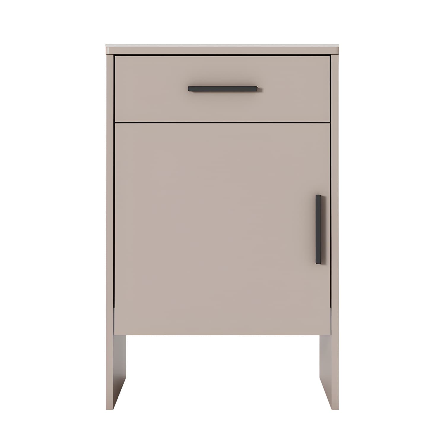 Modern Stone Top Accent Cabinet with Drawer Storage Cabinet 18.9" Long thumbnail 6