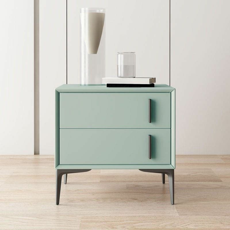 Trendy Multi Color Pu Drawer Storage Nightstand with 2 Drawers & Leg thumbnail 4