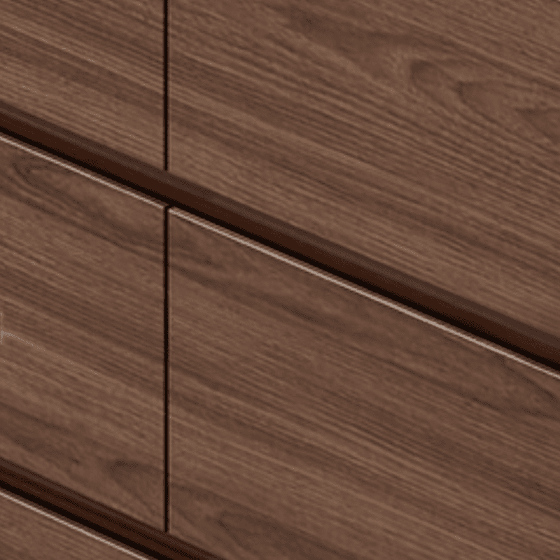 Cocoa Retro Rubberwood Semainier for Sleeping Quarters with 6 Drawers Horizontal thumbnail 4