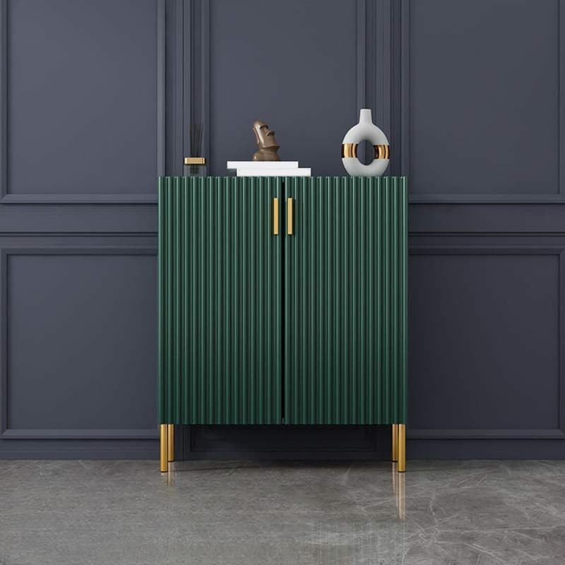 Floor Freestanding Sideboard/Server in Wood with Countertop and Three/Five Internal Shelves in a Luxury Style