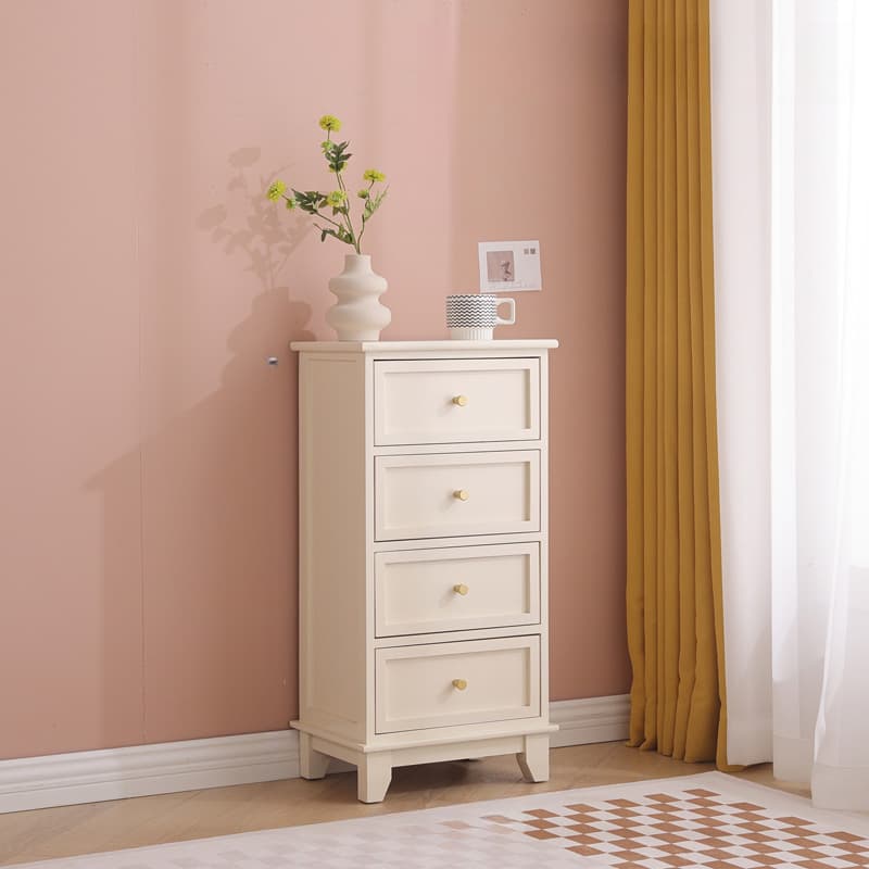 Trendy Cocoa/White/Lemon Color Lumber Rectangle Decorative Cabinet with 6 Drawers/5 Drawers/4 Drawers thumbnail 2