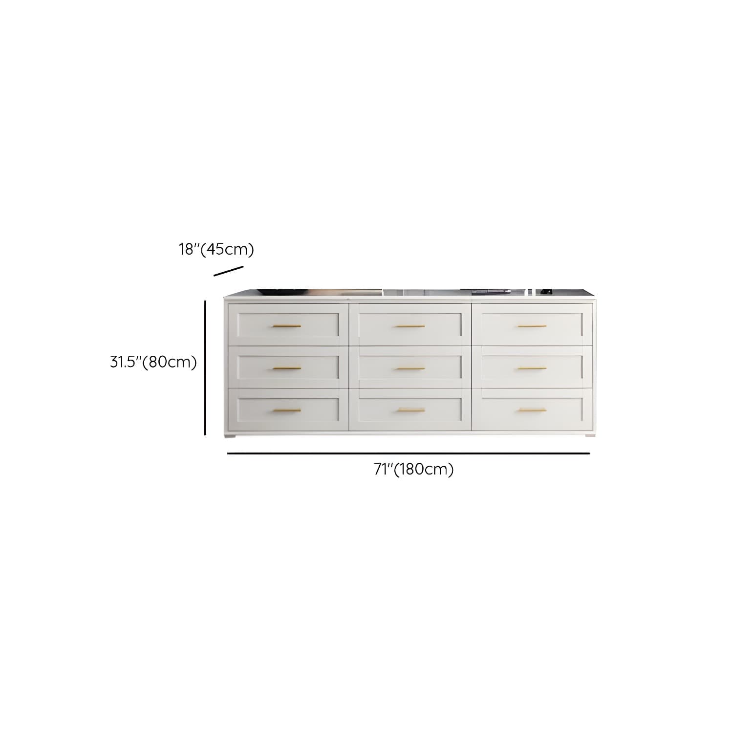 Classic Glam Storage Chest Solid Wood Storage Chest Dresser , 17.55 Inch Width - image 19